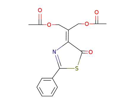 4-(2-acetoxy-1-acetoxymethyl-ethylidene)-2-phenyl-4<i>H</i>-thiazol-5-one
