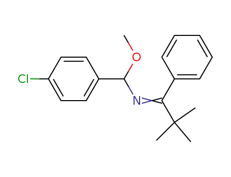 4-Chlor-N-(2,2-dimethyl-1-phenylpropyliden)-α-methoxybenzylamin
