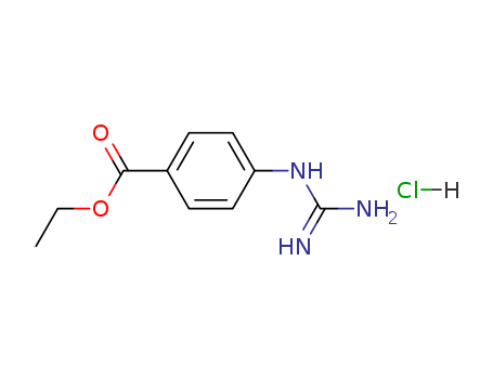 Benzoic acid,4-[(aminoiminomethyl)amino]-, ethyl ester, hydrochloride (1:1) cas  24503-25-1