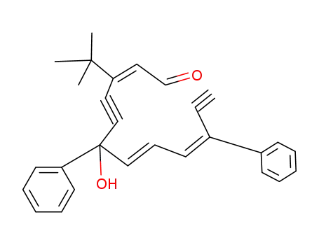 (2Z,7E,9Z)-3-tert-Butyl-6-hydroxy-6,10-diphenyl-dodeca-2,7,9-triene-4,11-diynal