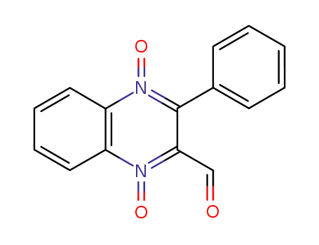 Molecular Structure of 81485-18-9 (3-Phenyl-2-quinoxalinecarbaldehyde 1,4-dioxide)