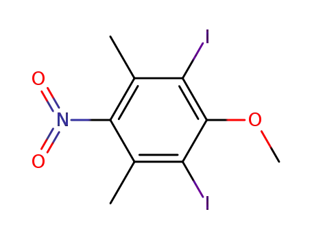 Benzene, 1,3-diiodo-2-methoxy-4,6-dimethyl-5-nitro-