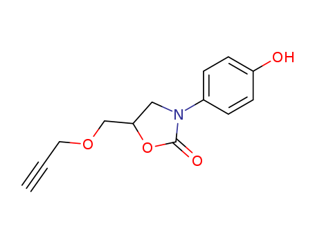 3-(4-HYDROXYPHENYL)-5-(2-PROPYNYLOXYMETHYL)-2-OXAZOLIDINONE