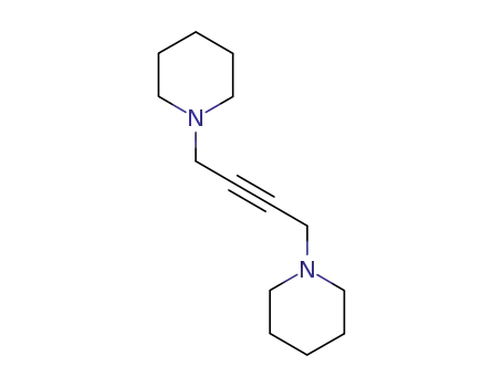 Molecular Structure of 7498-32-0 (1,4-Bis(piperidine-1-yl)-2-butyne)