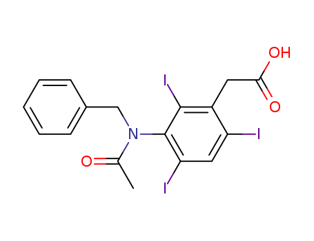 Benzeneacetic acid,3-[acetyl(phenylmethyl)amino]-2,4,6-triiodo-