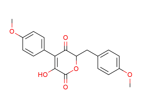 3-hydroxy-4-(4'-methoxyphenyl)-6-(4''-methoxyphenyl)methyl-2H-pyran-2,5(6H)-dione