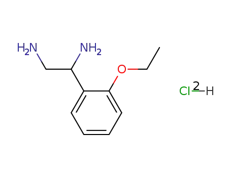 Molecular Structure of 89145-96-0 (1,2-Ethanediamine, 1-(2-ethoxyphenyl)-, dihydrochloride)