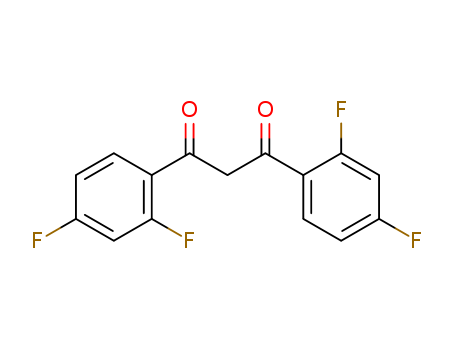 Molecular Structure of 142472-18-2 (1,3-Propanedione,1,3-bis(2,4-difluorophenyl)-)
