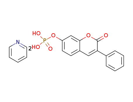 3-PHENYL-7-COUMARINYL PHOSPHATE HEMIPYRIDINE SALT
