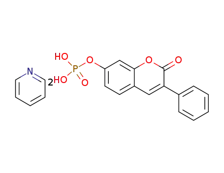 Molecular Structure of 94105-97-2 (2H-1-Benzopyran-2-one, 3-phenyl-7-(phosphonooxy)-, compd. with
pyridine (1:1))