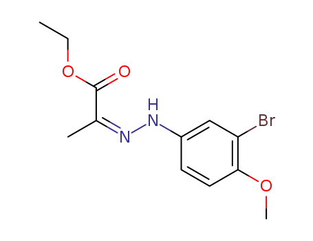 2-[(3-Bromo-4-methoxy-phenyl)-hydrazono]-propionic acid ethyl ester