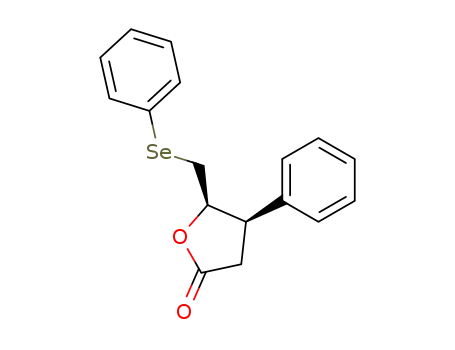 2(3H)-Furanone, dihydro-4-phenyl-5-[(phenylseleno)methyl]-, cis-
