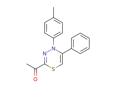 2-acetyl-4-p-tolyl-5-phenyl-4H-1,3,4-thiadiazine