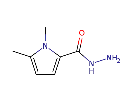 Molecular Structure of 133662-25-6 (1H-Pyrrole-2-carboxylicacid,1,5-dimethyl-,hydrazide(9CI))