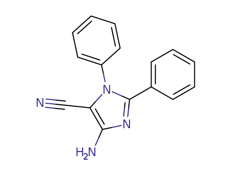 Molecular Structure of 107003-03-2 (5-Amino-2,3-diphenyl-3H-imidazole-4-carbonitrile)