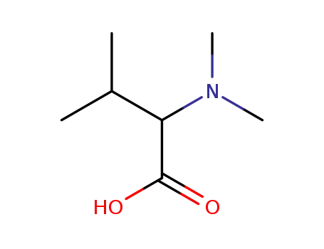Molecular Structure of 15206-52-7 (2-(dimethylamino)-3-methylbutanoic acid)