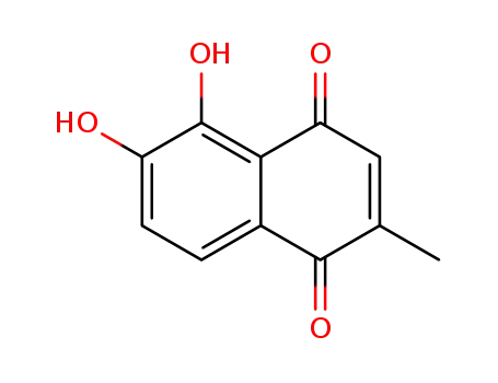 1,4-나프탈렌디온, 5,6-디하이드록시-2-메틸-(9CI)