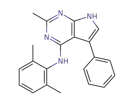 1H-Pyrrolo[2,3-d]pyrimidin-4-amine,
N-(2,6-dimethylphenyl)-2-methyl-5-phenyl-