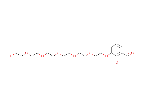 Molecular Structure of 155990-24-2 (2-Hydroxy-3-{2-[2-(2-{2-[2-(2-hydroxy-ethoxy)-ethoxy]-ethoxy}-ethoxy)-ethoxy]-ethoxy}-benzaldehyde)