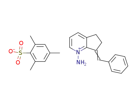 1-Amino-7-benzyliden-5,6-dihydro-7H-cyclopenta<b>pyridinium-mesitylensulfonat