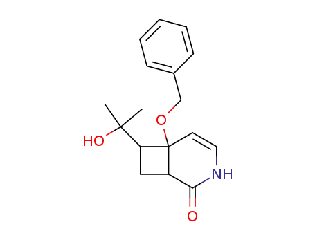 6-Benzyloxy-7-(1-hydroxy-1-methyl-ethyl)-3-aza-bicyclo[4.2.0]oct-4-en-2-one