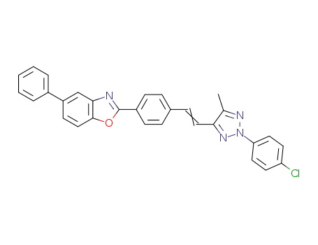 Benzoxazole,
2-[4-[2-[2-(4-chlorophenyl)-5-methyl-2H-1,2,3-triazol-4-yl]ethenyl]phenyl]
-5-phenyl-