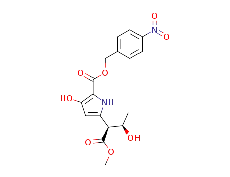 3-Hydroxy-5-((1S,2R)-2-hydroxy-1-methoxycarbonyl-propyl)-1H-pyrrole-2-carboxylic acid 4-nitro-benzyl ester