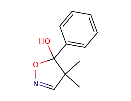 Molecular Structure of 53009-30-6 (5-Isoxazolol, 4,5-dihydro-4,4-dimethyl-5-phenyl-)