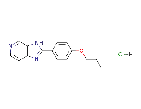 1H-Imidazo[4,5-c]pyridine, 2-(4-butoxyphenyl)-, monohydrochloride