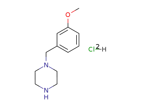 Molecular Structure of 1158445-27-2 (1-(3-Methoxy-benzyl)-piperazine hydrochloride)