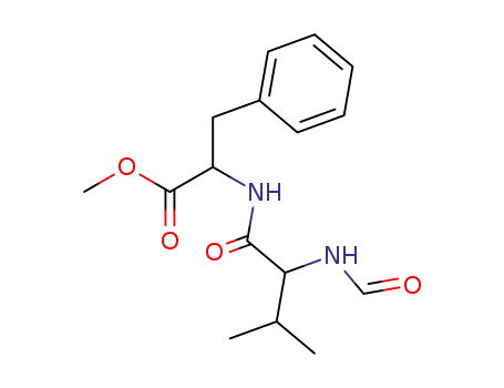 Molecular Structure of 97100-97-5 (<i>N</i>-(<i>N</i>-formyl-valyl)-phenylalanine methyl ester; optically inactive substance)