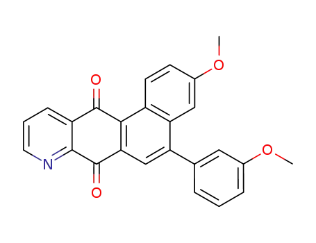 3-Methoxy-5-(3-methoxy-phenyl)-8-aza-benzo[a]anthracene-7,12-dione