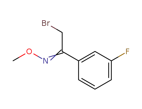 2-Bromo-1-(3-fluoro-phenyl)-ethanone O-methyl-oxime