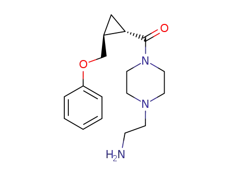 trans-1-<4-(2-aminoethyl)piperazin-1-ylcarbonyl>-2-phenoxymethylcyclopropane