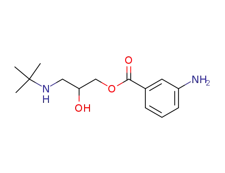 Molecular Structure of 83231-22-5 (1,2-Propanediol, 3-[(1,1-dimethylethyl)amino]-, 1-(3-aminobenzoate))