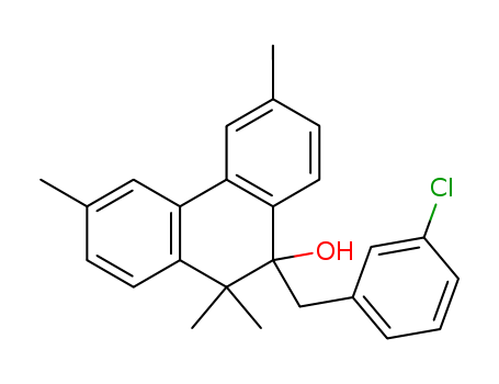9-Phenanthrenol, 9-[(3-chlorophenyl)methyl]-9,10-dihydro-3,6,10,10-tetramethyl-