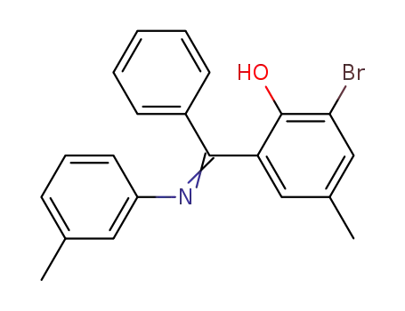 Phenol, 2-bromo-4-methyl-6-[[(3-methylphenyl)imino]phenylmethyl]-