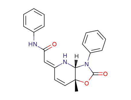 2-[(3aR,7aR)-7a-Methyl-2-oxo-3-phenyl-2,3,3a,7a-tetrahydro-4H-oxazolo[4,5-b]pyridin-(5Z)-ylidene]-N-phenyl-acetamide