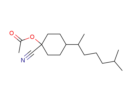 2-<4-Cyano-4-acetoxy-cyclohexyl>-6-methyl-heptan