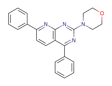 4,7-Diphenyl-2-morpholino-pyrido<2,3-d>pyrimidin