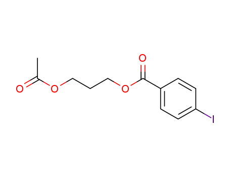 Molecular Structure of 14091-44-2 (4-Iodo-benzoic acid 3-acetoxy-propyl ester)
