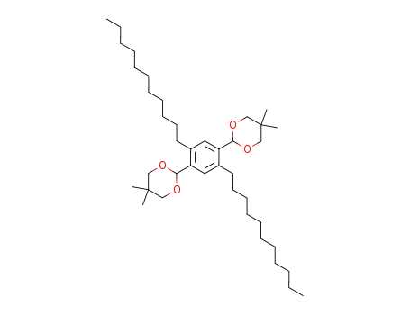 Molecular Structure of 557085-63-9 (1,3-Dioxane, 2,2'-(2,5-diundecyl-1,4-phenylene)bis[5,5-dimethyl-)