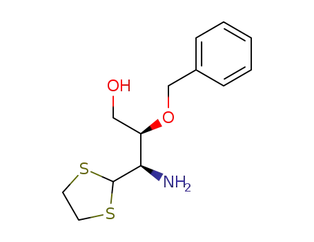 (R*,S*)-γ-amino-β-(phenylmethoxy)-1,3-dithiolane-2-propanol