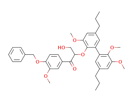 1-(4-Benzyloxy-3-methoxy-phenyl)-3-hydroxy-2-(3,2',3'-trimethoxy-5,5'-dipropyl-biphenyl-2-yloxy)-propan-1-one