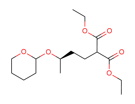 2-[(R)-3-(Tetrahydro-pyran-2-yloxy)-butyl]-malonic acid diethyl ester