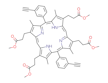 5,15-di(3-ethynylphenyl)-2,8,12,18-tetra(2-methoxycarbonylethyl)-3,7,13,17-tetramethylporphyrin