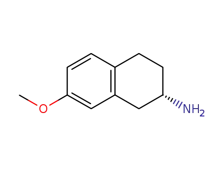 Molecular Structure of 121216-42-0 ((S)-2-Amino-1,2,3,4-tetrahydro-7-methoxynaphthalene)
