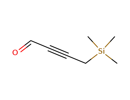 Molecular Structure of 91891-93-9 (2-Butynal, 4-(trimethylsilyl)-)
