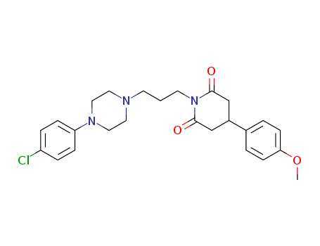 2,6-PIPERIDINEDIONE,1-(3-(4-(4-CHLOROPHENYL)-1-PIPERAZINLY)PROPYL)-4-(4-METHOXYPHENYL)-