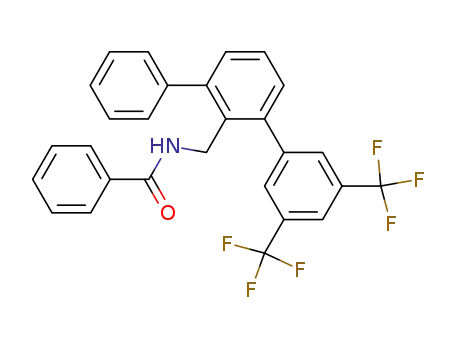 Molecular Structure of 172975-73-4 (N-(3,5-Bis-trifluoromethyl-[1,1';3',1'']terphenyl-2'-ylmethyl)-benzamide)